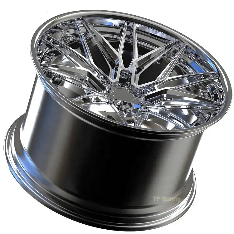 Kipardo Chrome Polish Deep Dish Forged Car 18 5X120 5X112 Custom Forged Car Alloy Wheels