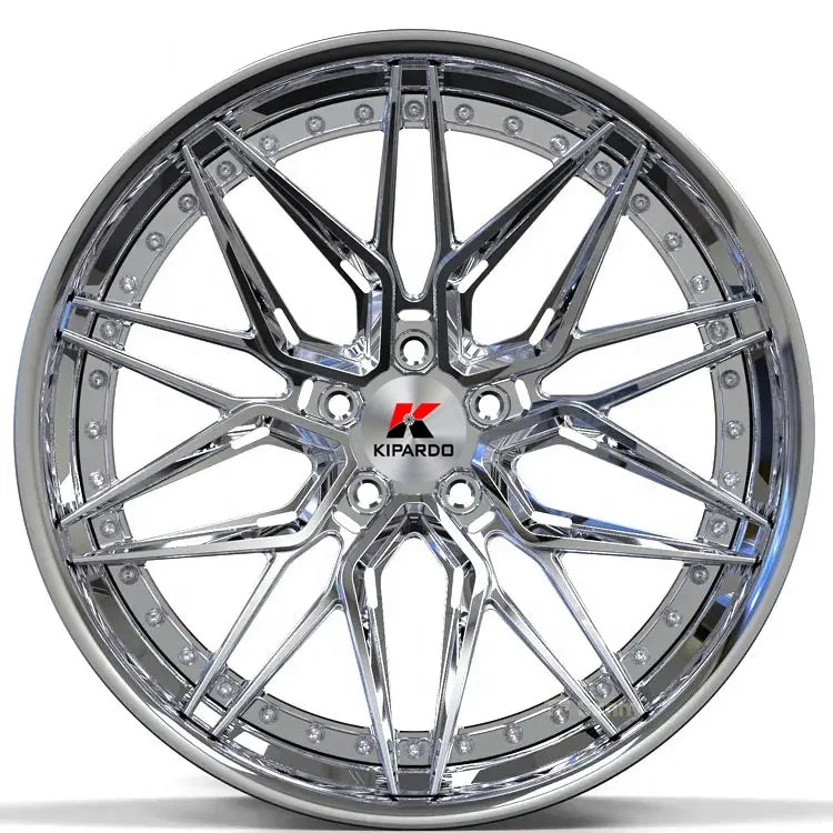 Kipardo Chrome Polish Deep Dish Forged Car 18 5X120 5X112 Custom Forged Car Alloy Wheels