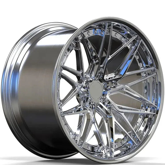 Kipardo Chrome Polish Deep Dish Forged Car 18  5X120 5X112 Custom Forged Car Alloy Wheels